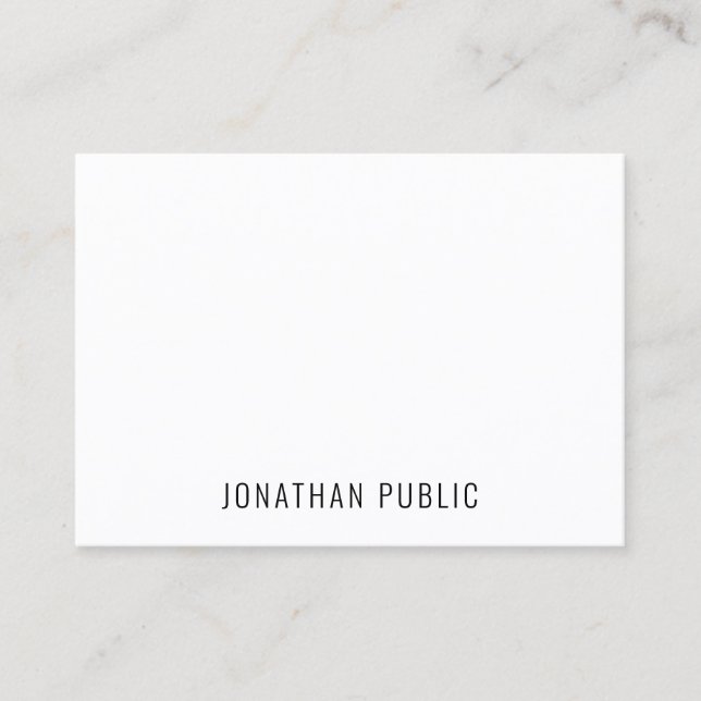 Beruflich Einfach Elegant Moderner Minimalistische Visitenkarte (Vorderseite)