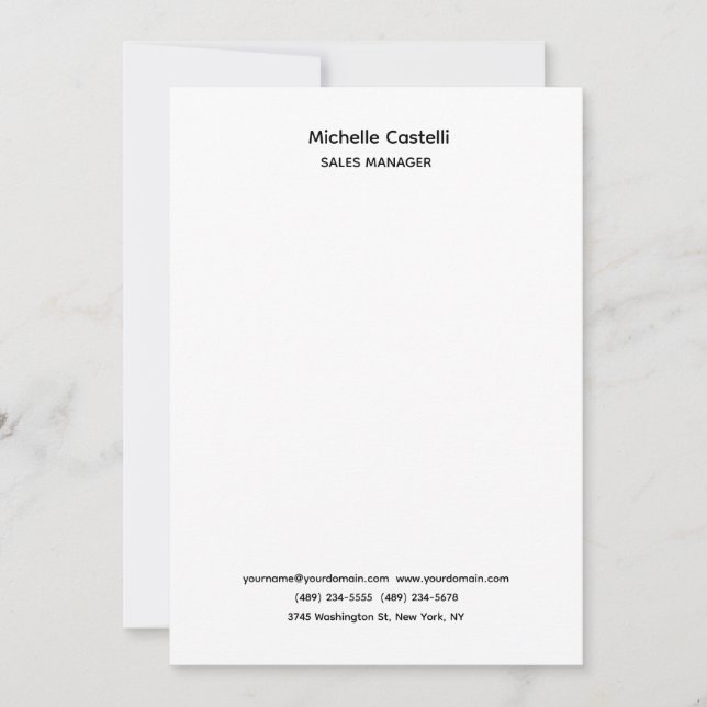 Beruflich Einzigartig klassisch einfach Ankündigung (Vorderseite)