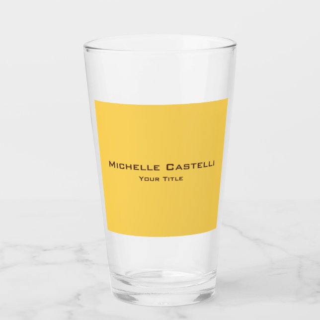 Beruflich Einzigartig klassisch einfach Schlicht Glas (Vorderseite)