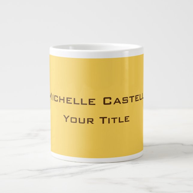 Beruflich Einzigartig klassisch einfach Schlicht Jumbo-Tasse (Vorderseite)