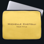 Beruflich Einzigartig klassisch einfach Schlicht Laptopschutzhülle<br><div class="desc">Einfache Bearbeitungsprogramme. Unterschiedliche Typen und Größen,  Farbe und Schriftart.</div>