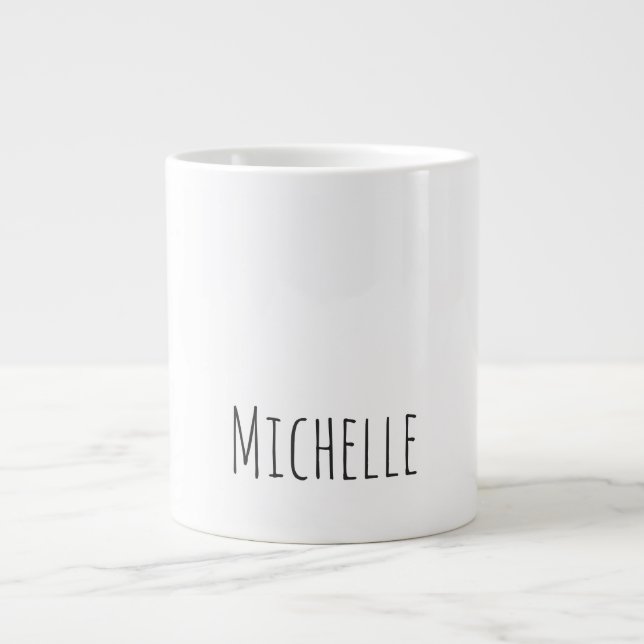 Beruflich Einzigartige Klassik Einfach Ihr Name Jumbo-Tasse (Vorderseite)