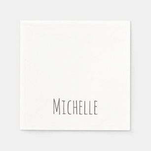 Beruflich Einzigartige Klassik Einfach Ihr Name Serviette