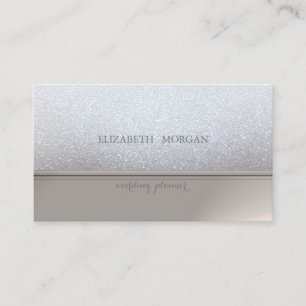 Beruflich Elegant Chic Glittery Visitenkarte