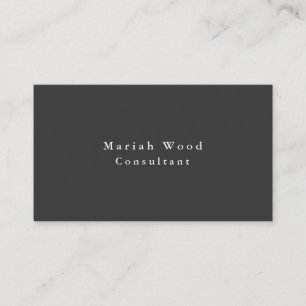 Beruflich Elegant Grau Weiß Minimalistisch Moderne Visitenkarte