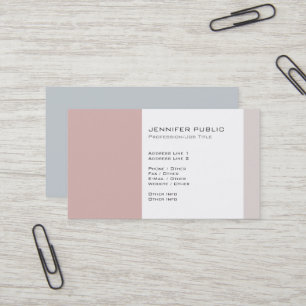 Beruflich Elegant Harmonische Vintage Farben Visitenkarte