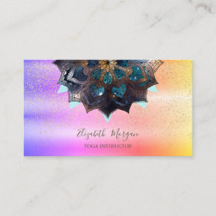 Beruflich Elegant Mandala, Confetti Yoga Ombre Visitenkarte