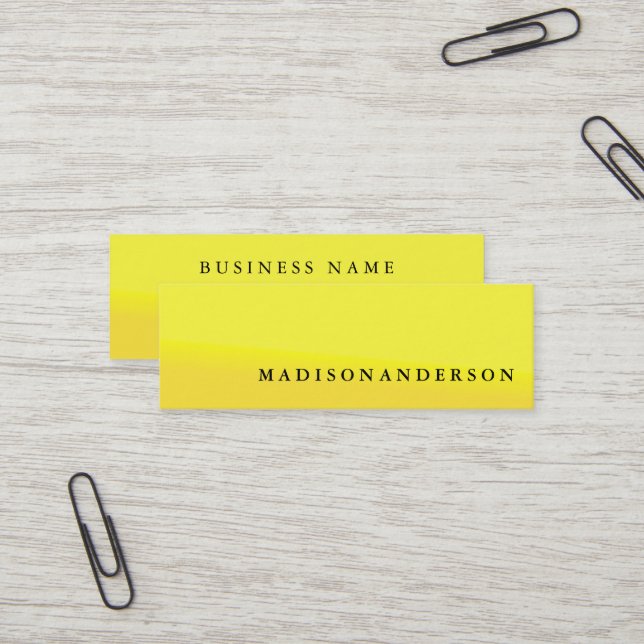 Beruflich Elegant Moderne, Minimalistische, indivi Mini Visitenkarte (Vorderseite/Rückseite Beispiel)