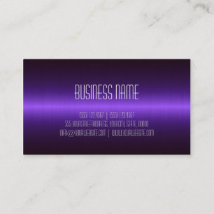 Beruflich Elegant Modernes Dunkles Lila Visitenkarte