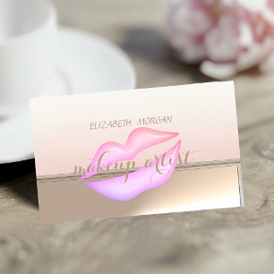 Beruflich Elegant Stilvoll, Lippen Visitenkarte