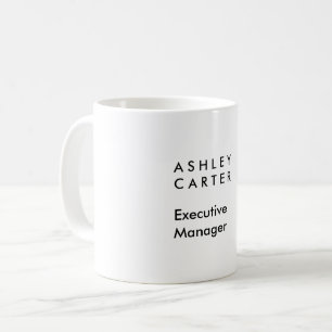 Beruflich-elegant-weiß schlicht-minimalistisch mod kaffeetasse