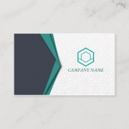 Beruflich Elegante moderne grüne Unternehmen Visitenkarte