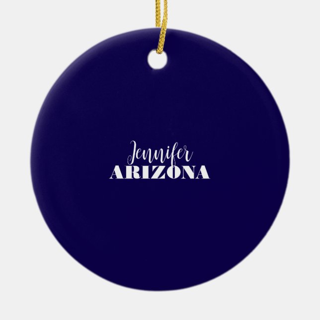 Beruflich elegante moderne minimalistisch dunkelbl keramik ornament (Vorne)