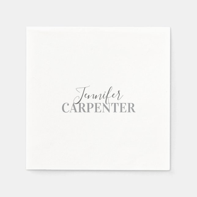 Beruflich elegante moderne minimalistische schlich serviette (Vorderseite)