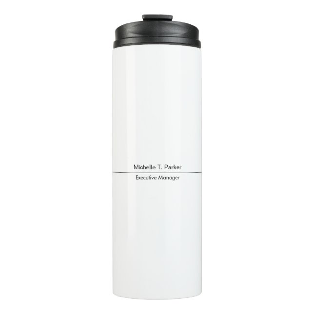 Beruflich elegante schlicht-minimalistisch-modern thermosbecher (Vorderseite)