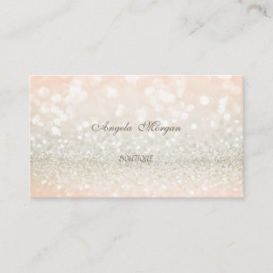 Beruflich Eleganter Glamour Glittery Visitenkarte