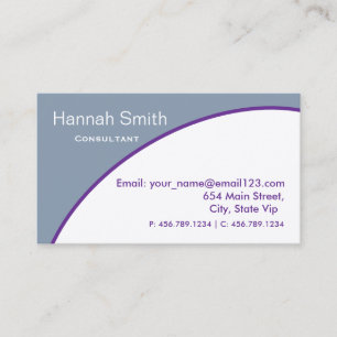 Beruflich Eleganter Moderner Berater Visitenkarte