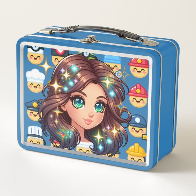 Beruflich Emoji Metal Lunchbox (Vorderseite)