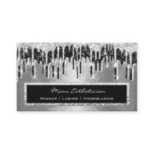 Beruflich Event Eyelash Silver Black Tropfen Metal