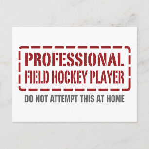 Beruflich Field Hockey Player Postkarte