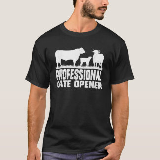 Beruflich Gate Opener Cow Apparel T-Shirt