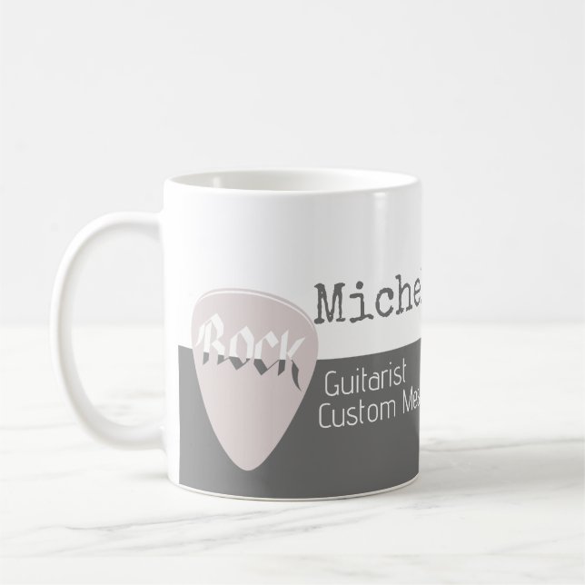 beruflich (Gitarrist) halbgrau Kaffeetasse (Links)