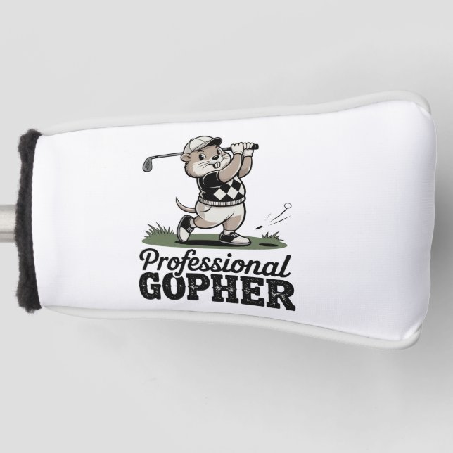 Beruflich Gopher - Golf Club Cover Golf Headcover (Vorderseite)