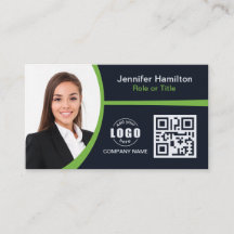 Beruflich grün hinzufügen Sie Ihr QR-Foto für Ihr