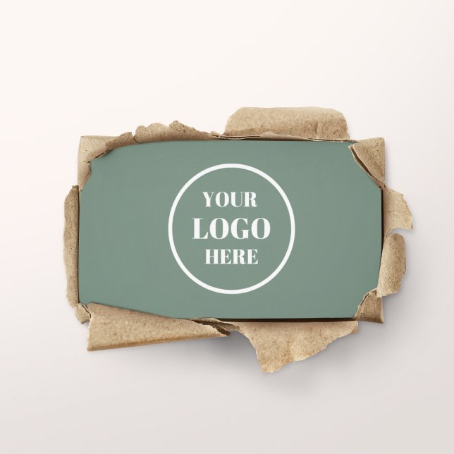 Beruflich grüner Kreis der Minimal-Business-Logos Visitenkarte (Von Creator hochgeladen)