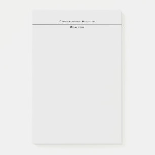 Beruflich Light Gray Einfach Schlicht Post-it Klebezettel