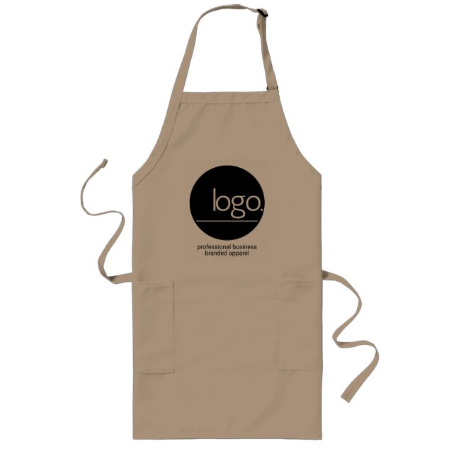 BERUFLICH LOGO BRANDED BUSINESS COMPANY UNIFORM LANGE SCHÜRZE (Vorne)