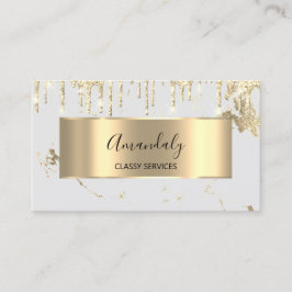 Beruflich Luxury Gold Royal Marble Gray Visitenkarte