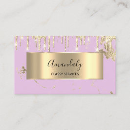 Beruflich Luxus Gold Royal Marble Pink Pastell Visitenkarte