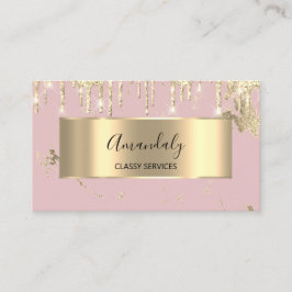 Beruflich Luxus Gold Royal Marble Rosa Rose Visitenkarte
