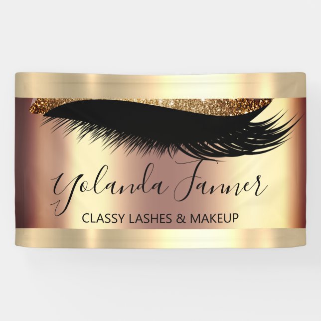 Beruflich Makeup Artist Eyelash Einzigartige Moder Banner (Horizontal)