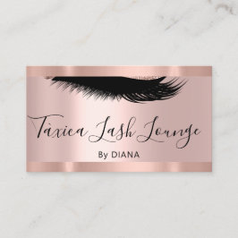 Beruflich Makeup Artist Eyelash Einzigartige Rose Visitenkarte