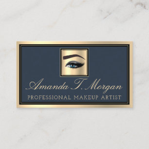 Beruflich Makeup Artist Eyelash Gold Smoking Visitenkarte