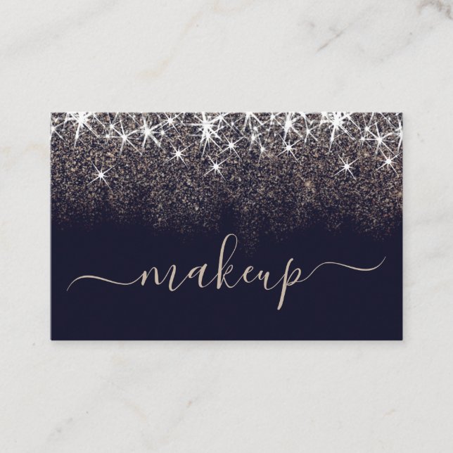 Beruflich Makeup Artist Luminosen Glitzer Park Visitenkarte (Vorderseite)