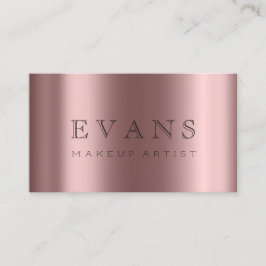 Beruflich Makeup Artist Rose Einstellungskarte Terminkarte