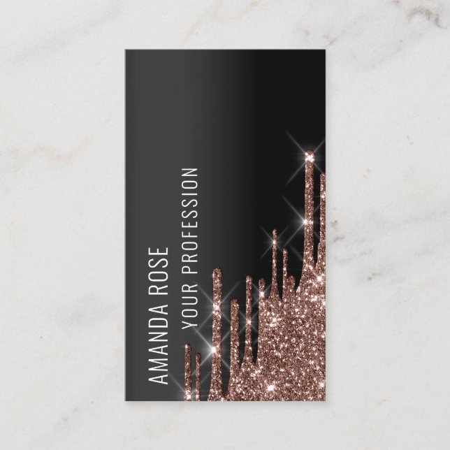 Beruflich Makeup EyelashEvent Planner Tropfen Rose Visitenkarte (Vorderseite)