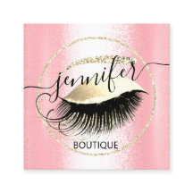 Beruflich Makeup Lash Shop QR Code Pink Gold
