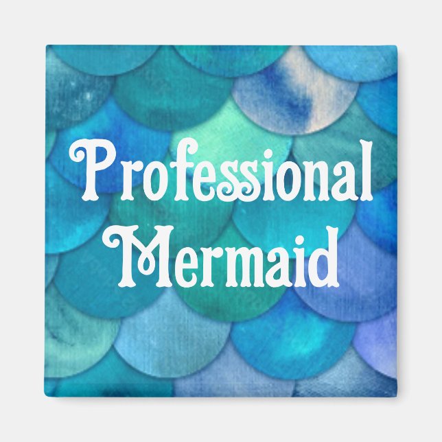 Beruflich Mermaid Magnet (Vorne)