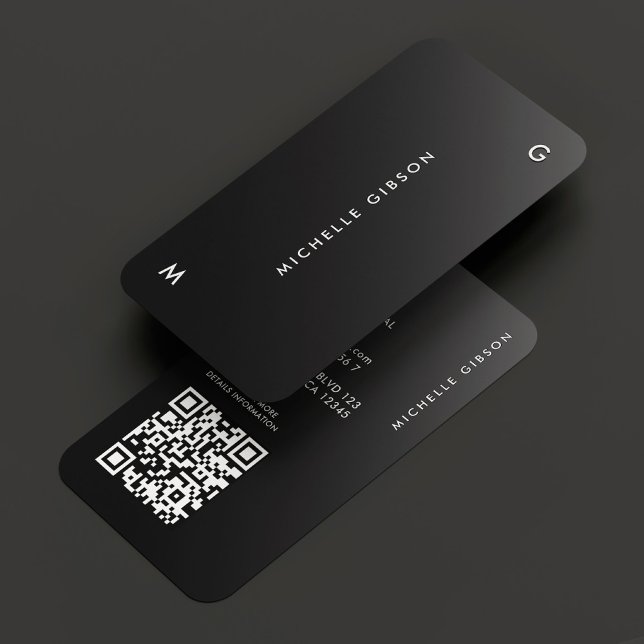 Beruflich Minimal Black Ombre Einfach Visitenkarte (Professional Minimal Black Ombre Simple Business Card
)