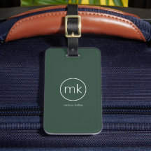 Beruflich-Minimal-Monogramm-Erstwaldgrün