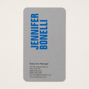 Beruflich-minimalistisch-blaugraue Visitenkarte