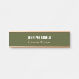 Beruflich minimalistisch hinzufügen Namen Armee gr Türschild