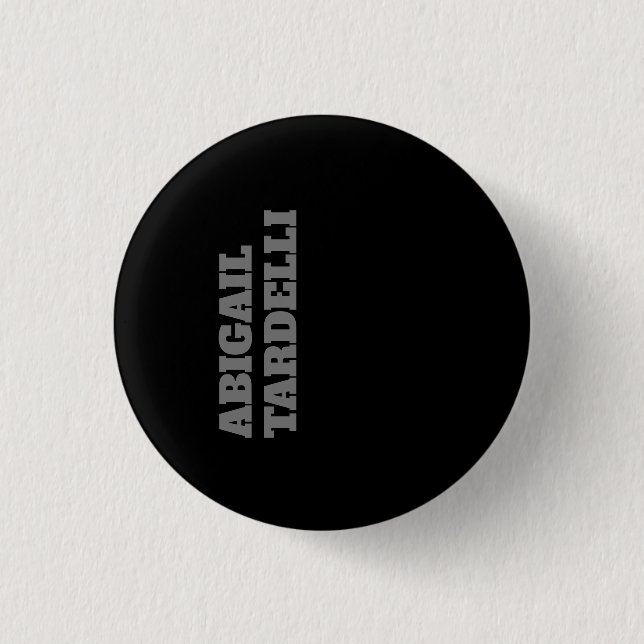 Beruflich minimalistisch kühne moderne Sitte schli Button (Vorderseite)