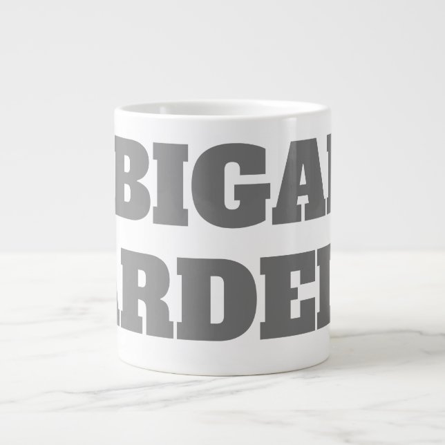 Beruflich minimalistisch kühne moderne Sitte schli Jumbo-Tasse (Vorderseite)