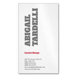 Beruflich minimalistisch kühne moderne Sitte schli Magnetische Visitenkarte