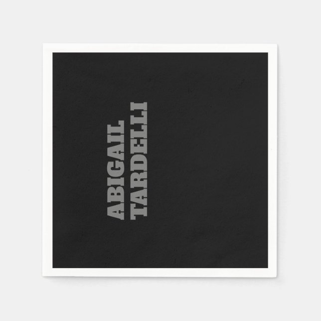 Beruflich minimalistisch kühne moderne Sitte schli Serviette (Vorderseite)